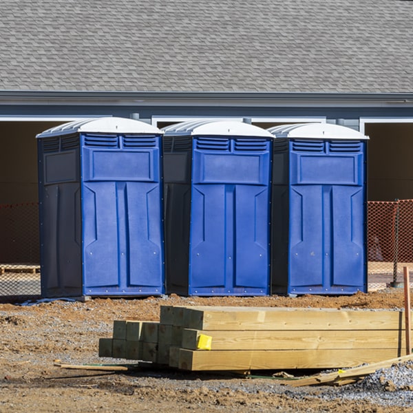 are there any restrictions on where i can place the porta potties during my rental period in Sageville IA